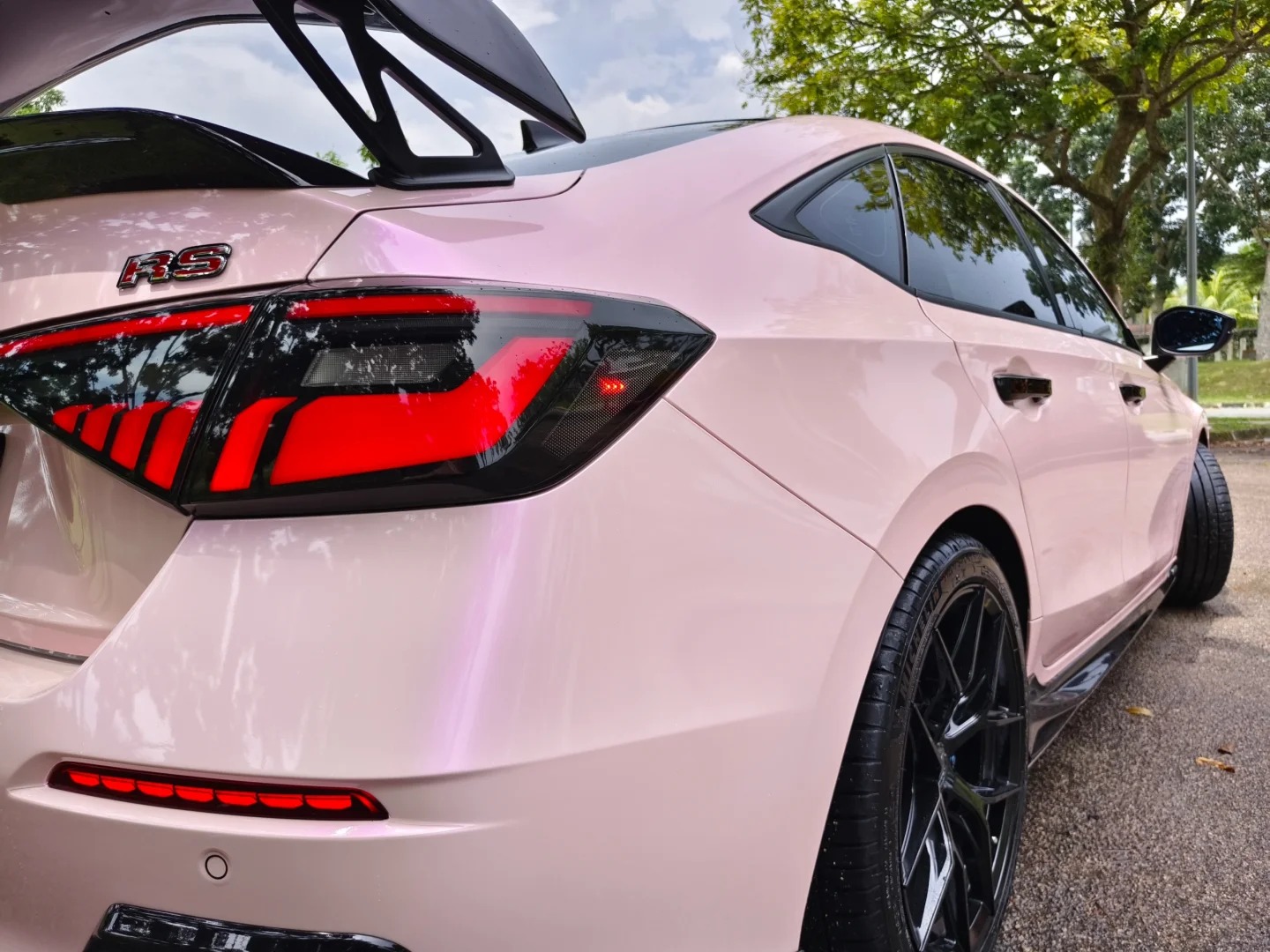 Candy Metallic Purple Pink Car Vinyl Wrap review lay 02