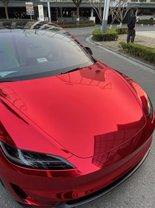 Gloss Red Mirror Chrome Car Vinyl Wrap review 