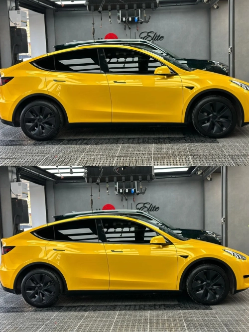Gloss Metallic Golden Yellow Car Vinyl Wrap review 