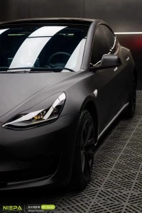 Super Matte Deep Black Car Vinyl Wrap review 0