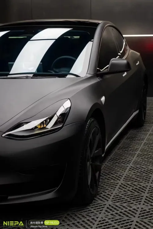  Super Matte Deep Black Car Vinyl Wrap review 