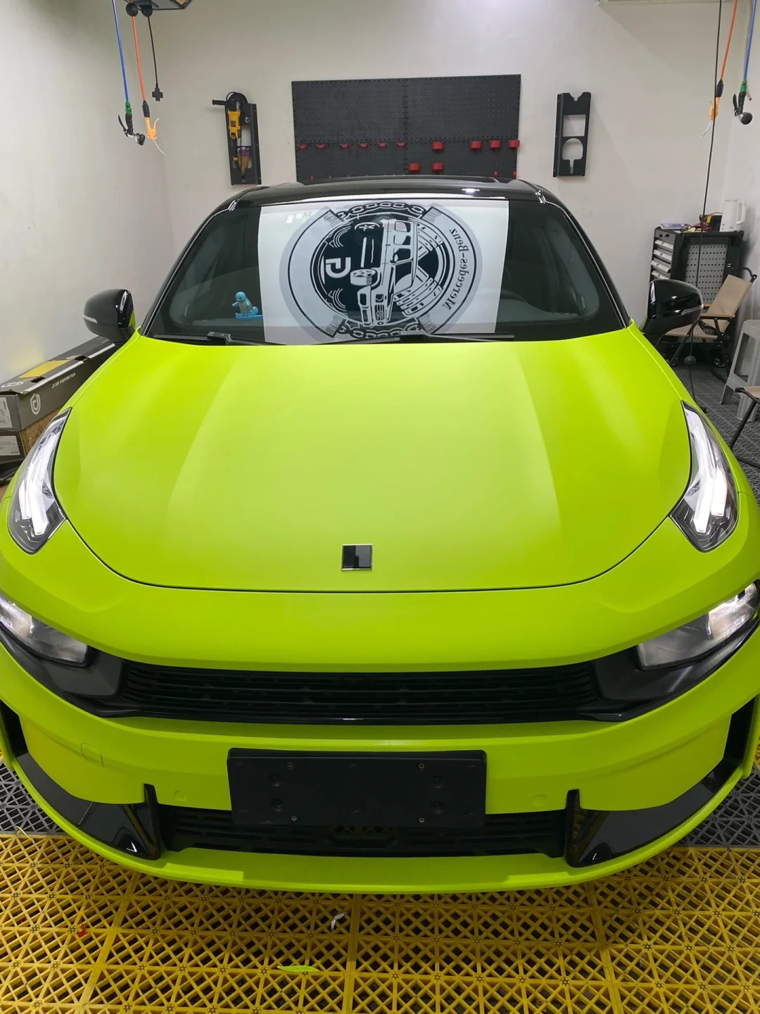 Super Matte Fluorescent Yellow Car Vinyl Wrap  review 0