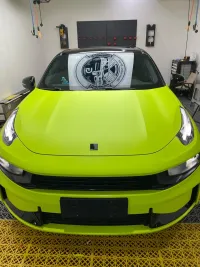  Super Matte Fluorescent Yellow Car Vinyl Wrap  review 0