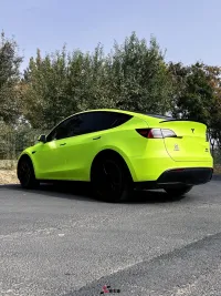  Super Matte Fluorescent Yellow Car Vinyl Wrap  review 1