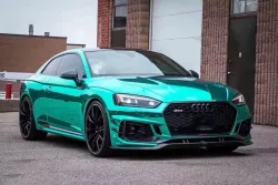 Chrome Mirror Mint Green Car Vinyl Wrap (Non-Stretchable) review looi 01
