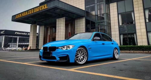 Gloss Crystal Blue Sky Car Vinyl Wrap review 