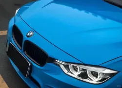 Gloss Crystal Blue Sky Car Vinyl Wrap review senki 02