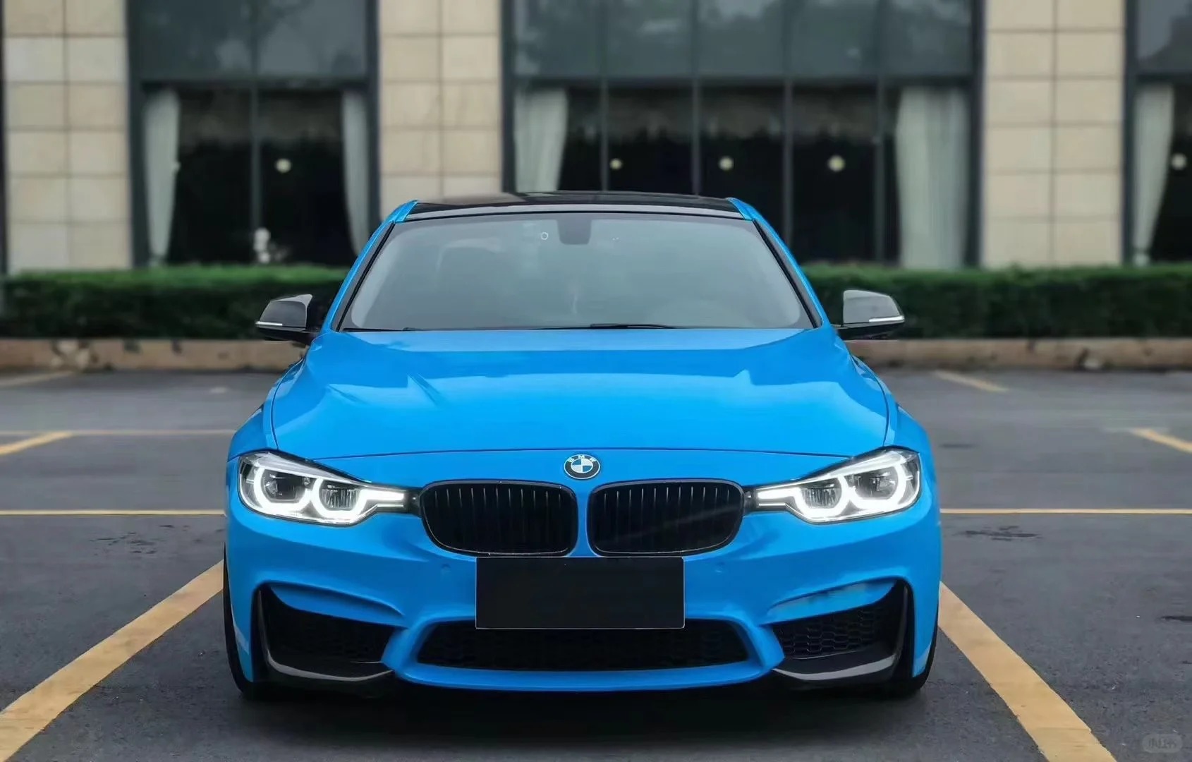 Gloss Crystal Blue Sky Car Vinyl Wrap review senki 03