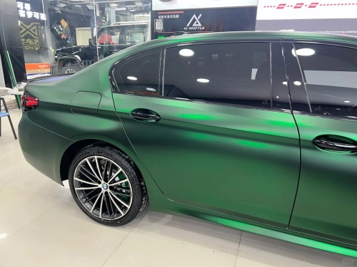 Matte Venom Green Car Vinyl Wrap review 