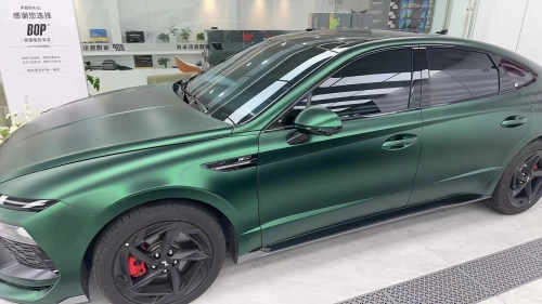 Matte Venom Green Car Vinyl Wrap review 