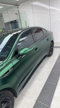 Matte Venom Green Car Vinyl Wrap review 1