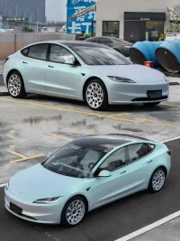 Matte Green Blue Car Vinyl Wrap review 0