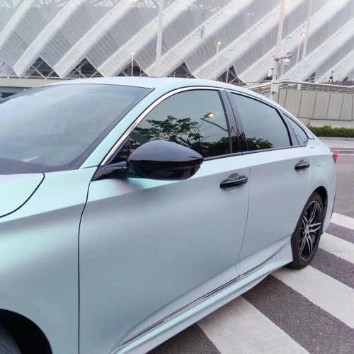 Matte Green Blue Car Vinyl Wrap review 