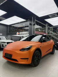 Super Matte Flame Orange Car Vinyl Wrap review 2