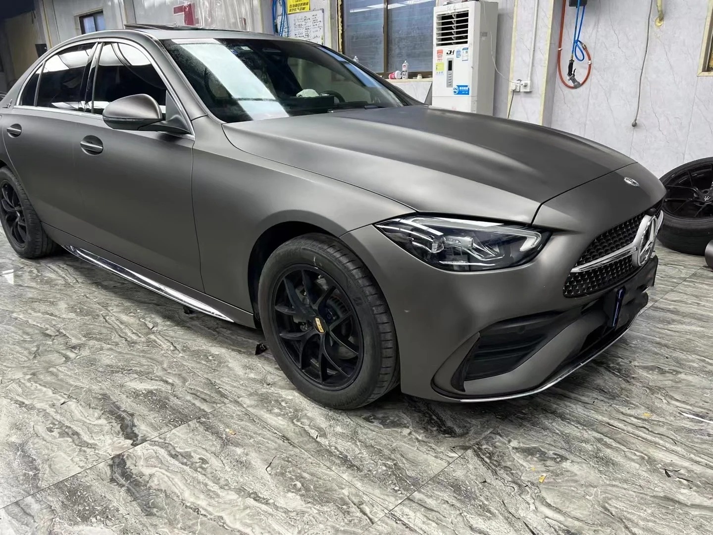 BMW Ultimate Flat Meteorites Grey Car Vinyl Wrap review hiny 02