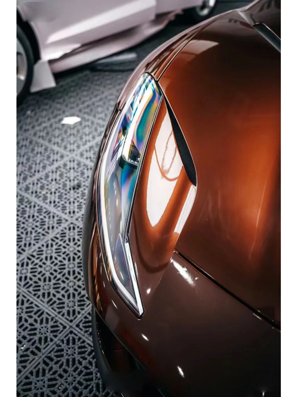 Gloss Metallic Porsche Terra Brown Car Vinyl Wrap review jam 02