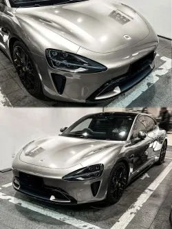 PET Gloss Liquid Victor Silver Car Vinyl Wrap review fog 01