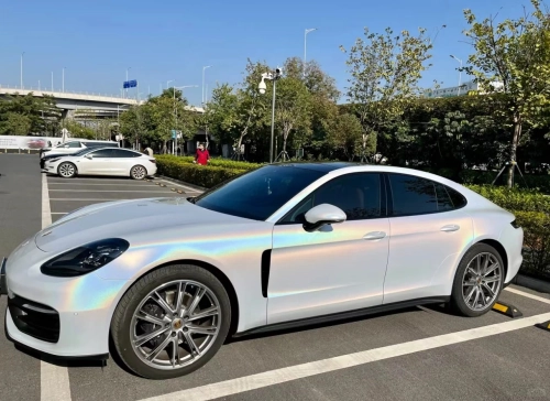 Glossy Laser White Car Vinyl Wrap review 