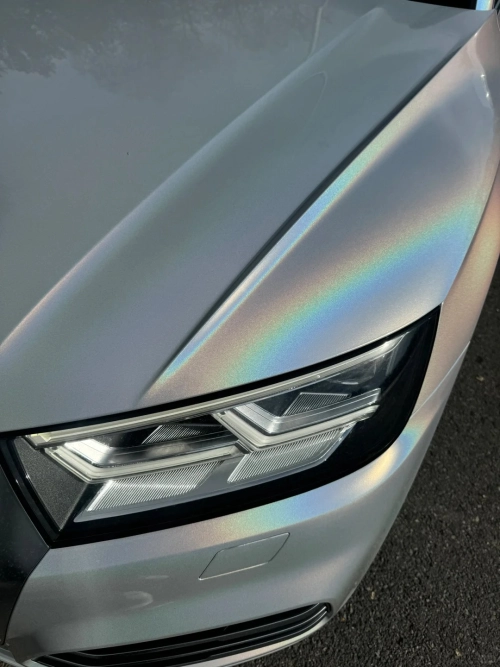 Glossy Laser White Car Vinyl Wrap review 
