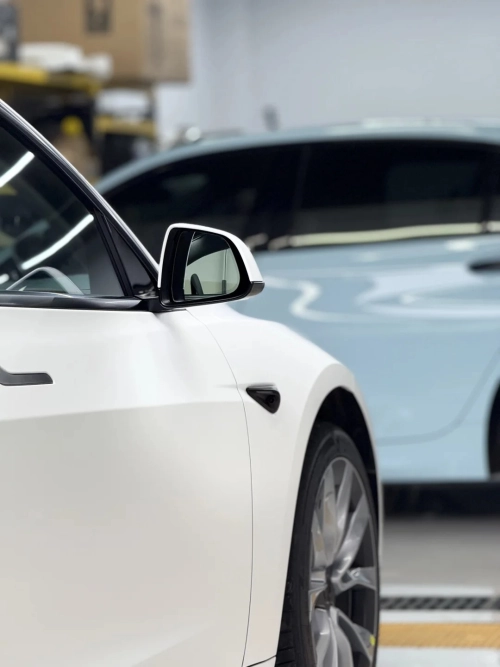 NIO Ultimate Flat Pure White Car Vinyl Wrap review 