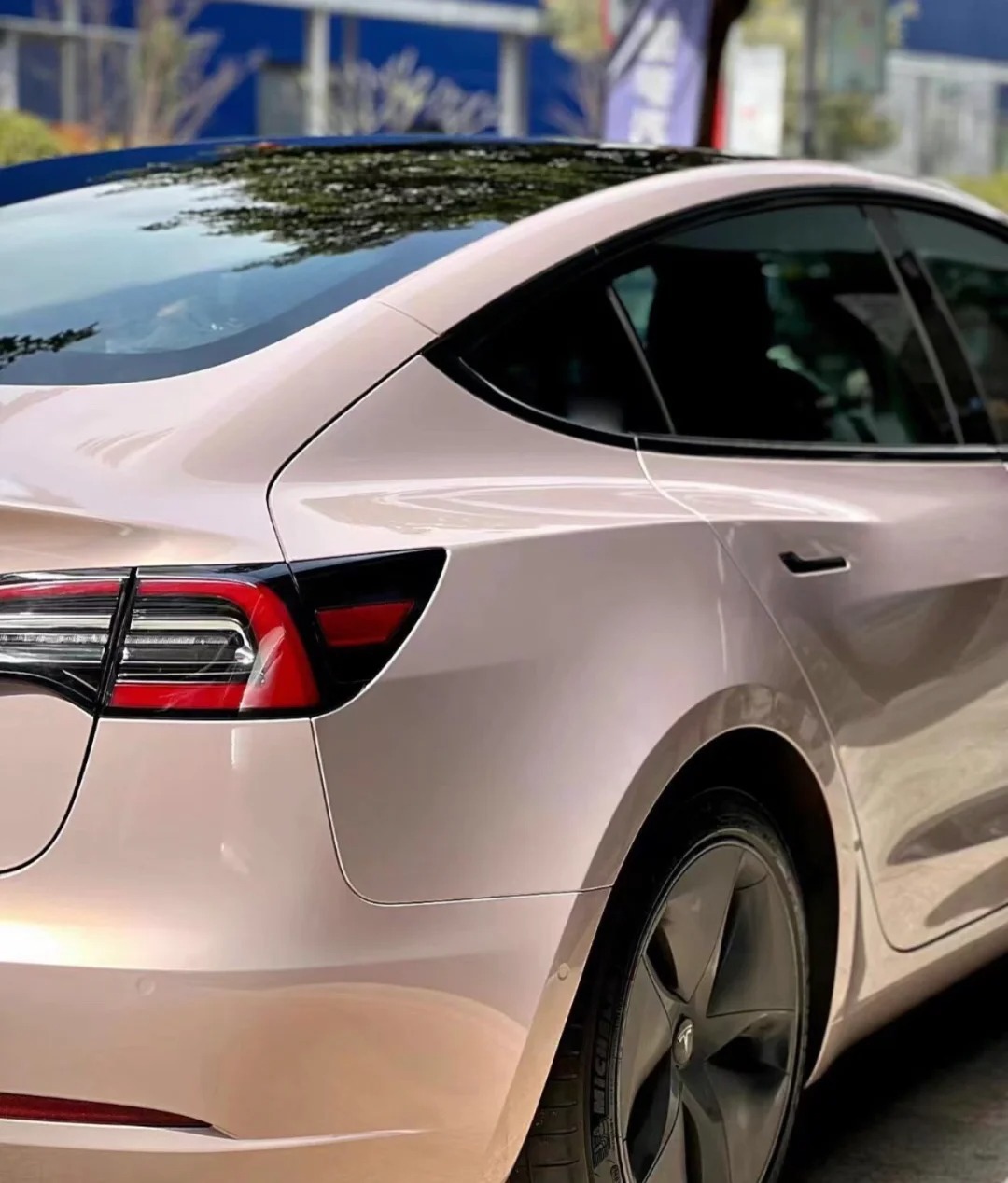 PET Rouge Pearl Pink Car Vinyl Wrap review flower1 01