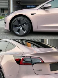 PET Rouge Pearl Pink Car Vinyl Wrap review 0