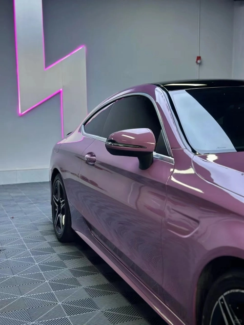 PET Sugar Violet Milk Coffee Car Vinyl Wrap review 