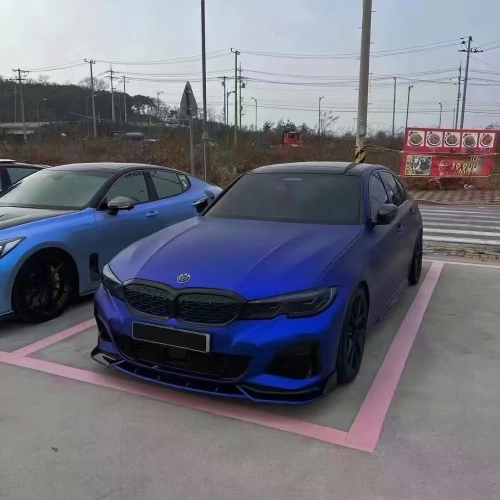 PET Matt Electroplated Klein Blue Car Vinyl Wrap review 