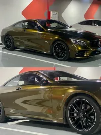 Gloss Metallic Midnight Gold Car Vinyl Wrap review 0