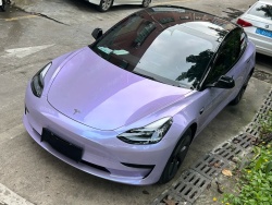 Twin-Color Silver Purple Car Vinyl Wrap  review fetgthy 01
