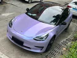 Twin-Color Silver Purple Car Vinyl Wrap  review fetgthy 01