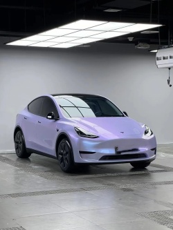 Twin-Color Silver Purple Car Vinyl Wrap  review wdjb 02
