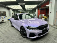 Twin-Color Silver Purple Car Vinyl Wrap  review 0