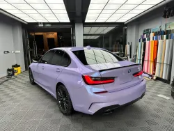 Twin-Color Silver Purple Car Vinyl Wrap  review jiowdn 03