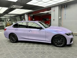 Twin-Color Silver Purple Car Vinyl Wrap  review jiowdn 02