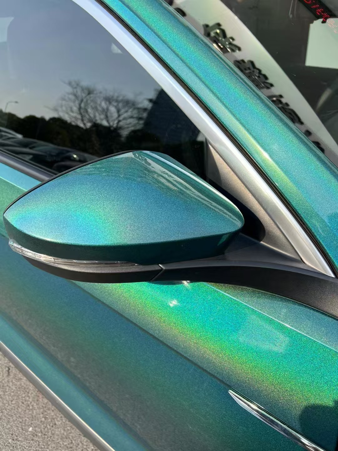 Rainbow Holographic Green Car Vinyl Wrap review sdff 01