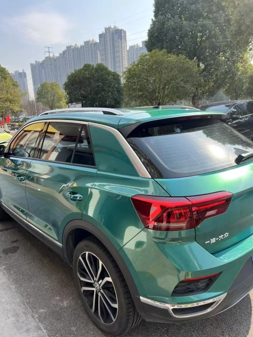 Rainbow Holographic Green Car Vinyl Wrap review 