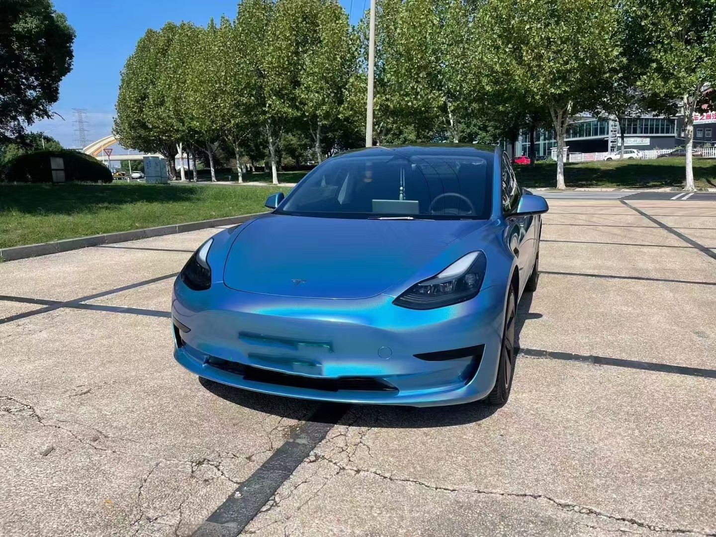 Glossy Laser Blue Car Vinyl Wrap review dfsdg 02