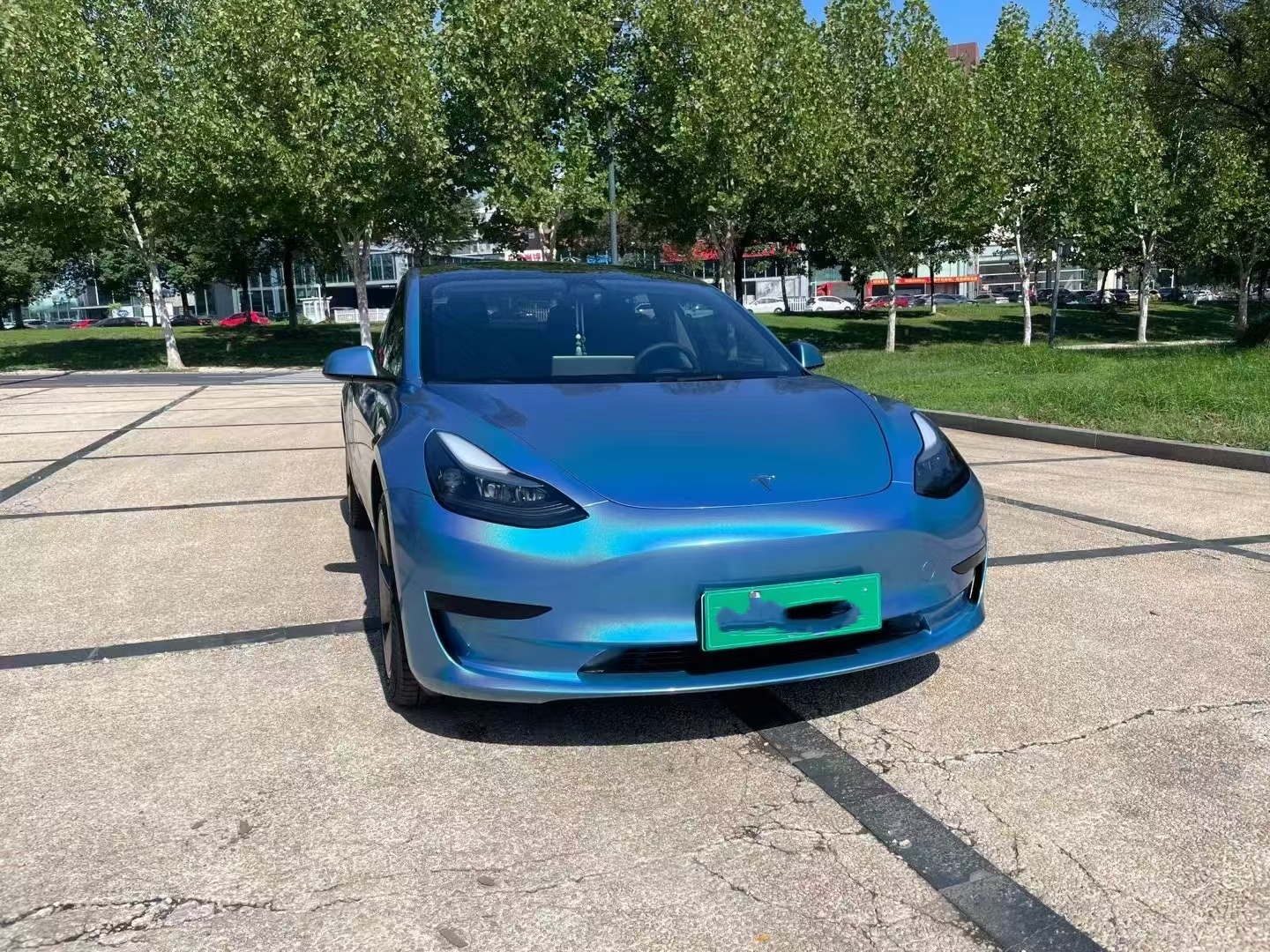 Glossy Laser Blue Car Vinyl Wrap review hgjv 01