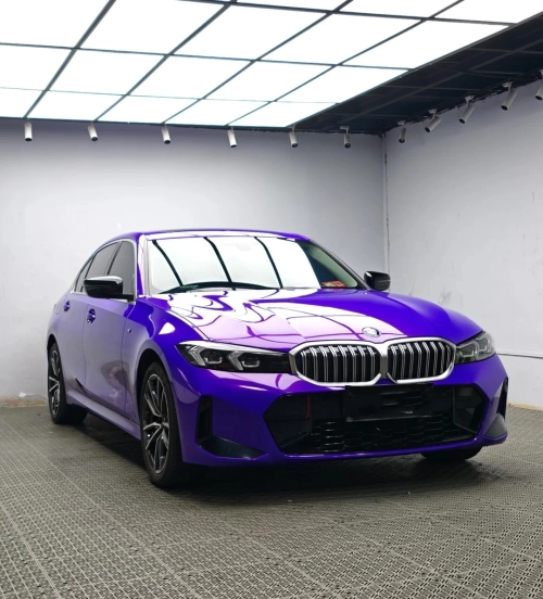 Gloss Metallic Plum Explosion Purple Car Vinyl Wrap review 