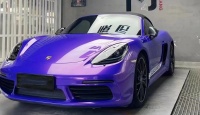 Gloss Metallic Plum Explosion Purple Car Vinyl Wrap review 2