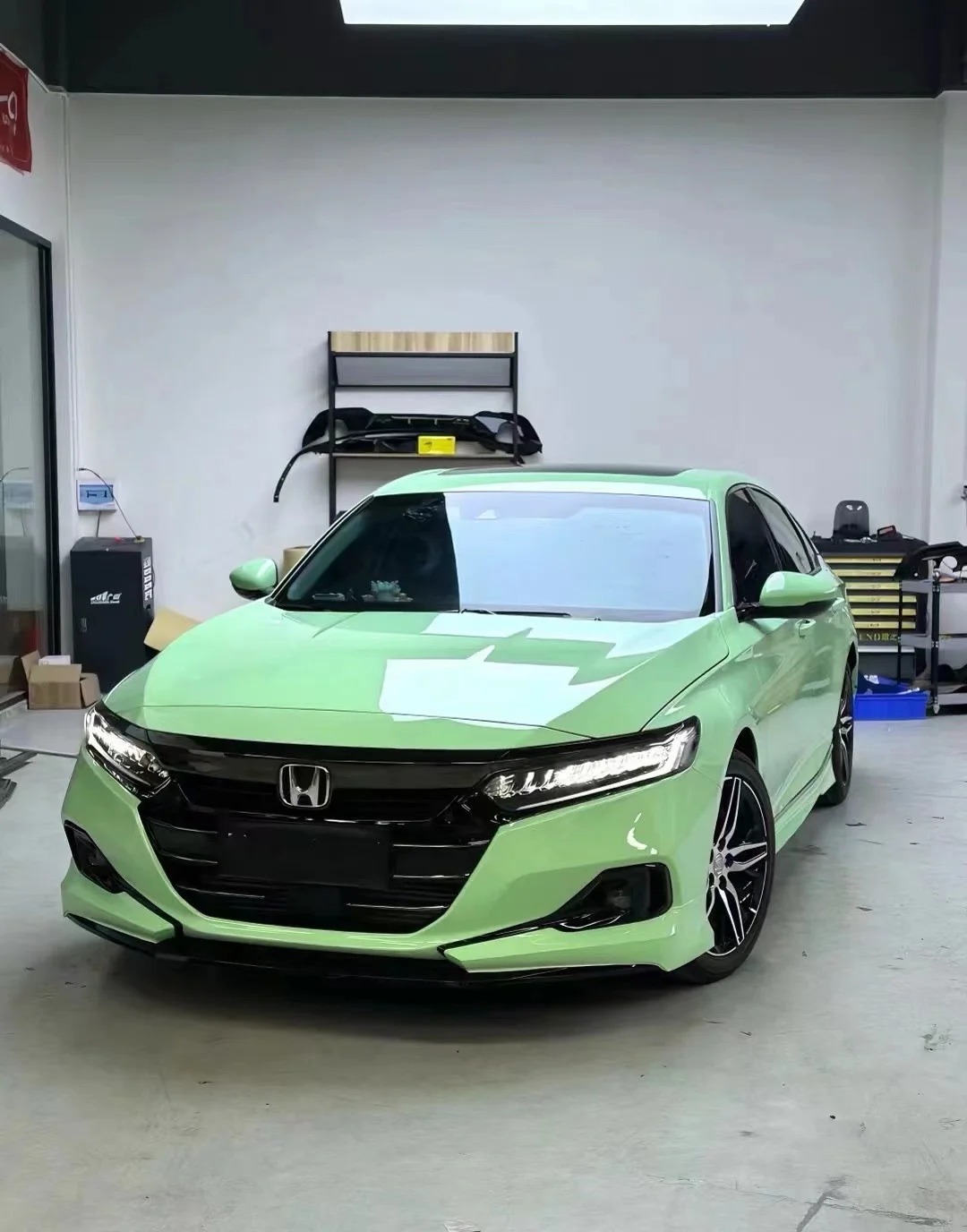 Gloss Moss Green Car Vinyl Wrap review 1