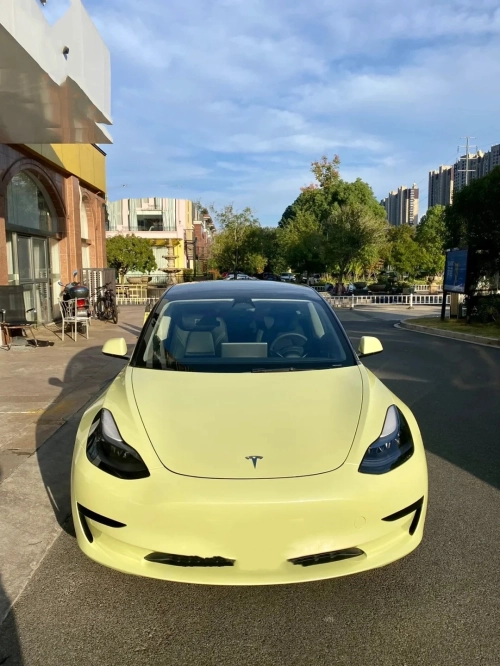 Gloss Chanel Yellow Car Vinyl Wrap review 