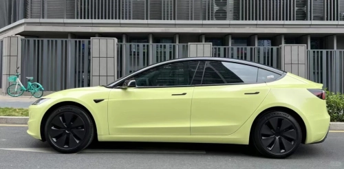 Gloss Chanel Yellow Car Vinyl Wrap review 