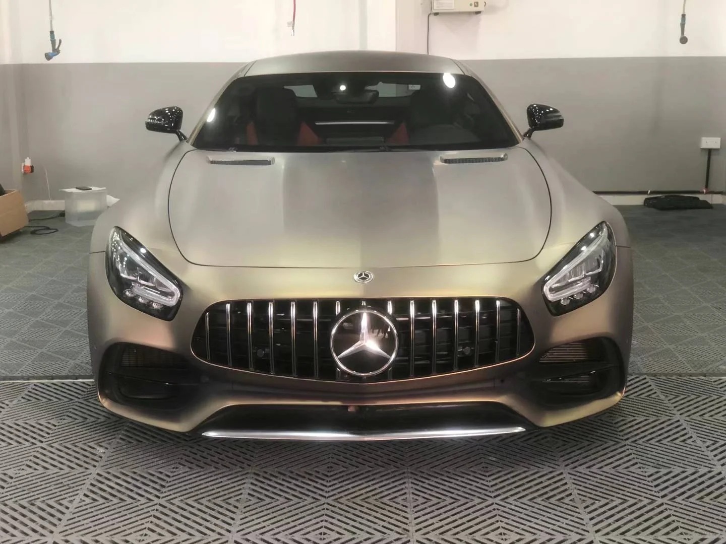 Ultra-Matte Midnight Gold Car Vinyl Wrap review reht 02