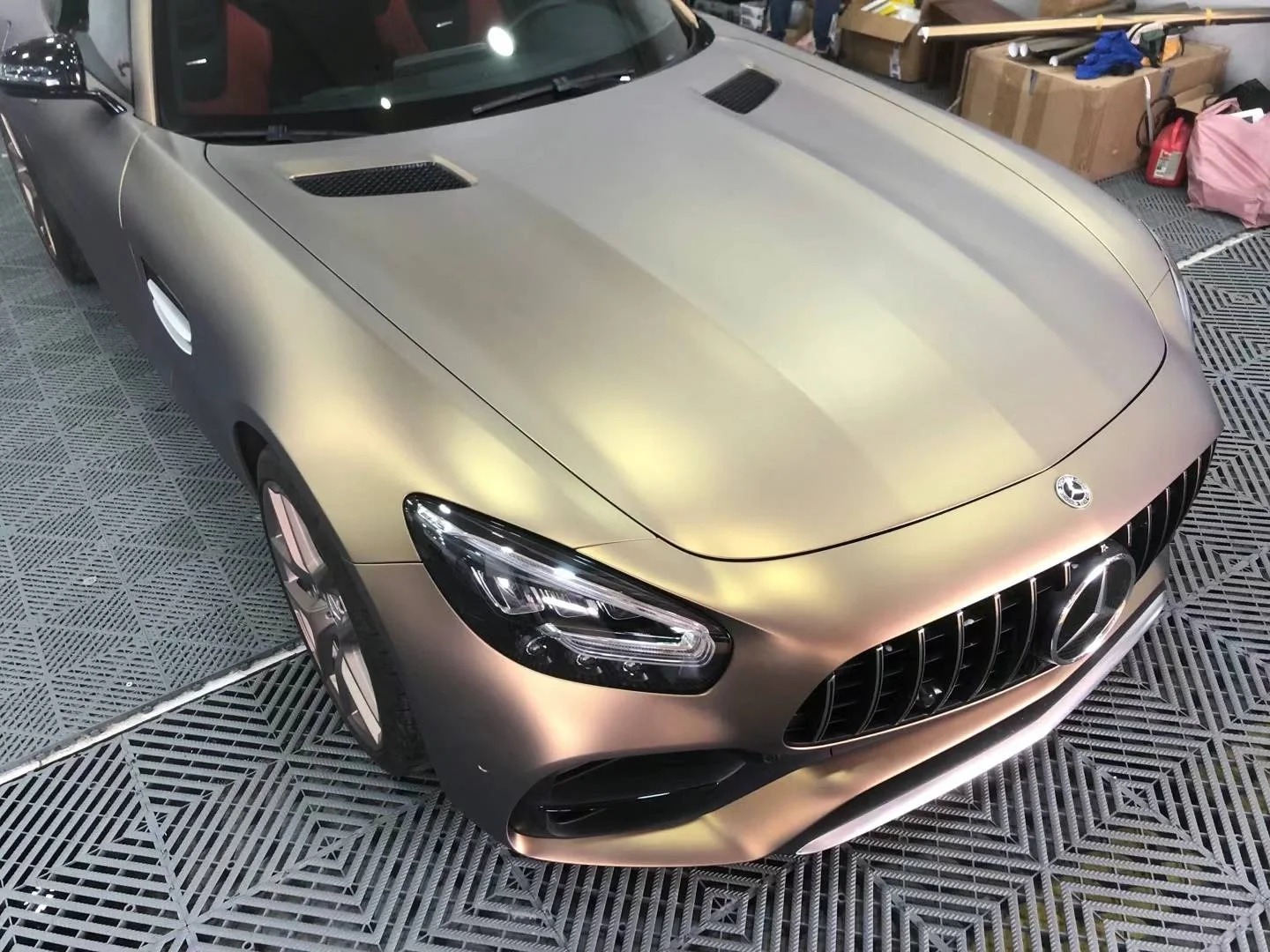 Ultra-Matte Midnight Gold Car Vinyl Wrap review efrgg