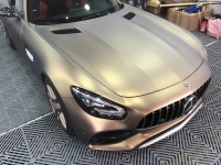 Ultra-Matte Midnight Gold Car Vinyl Wrap review 0