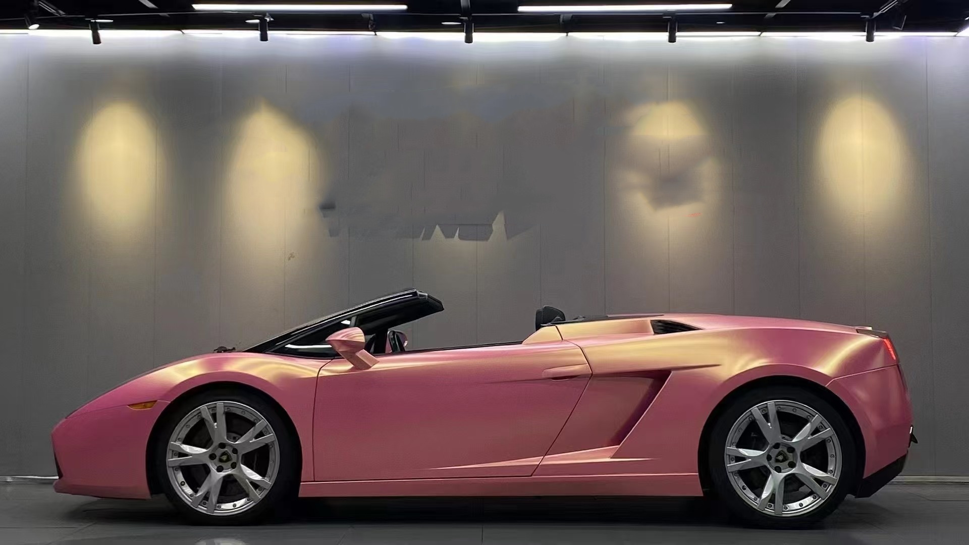 Matte Diamond Gold Pink Car Vinyl Wrap review fge 01