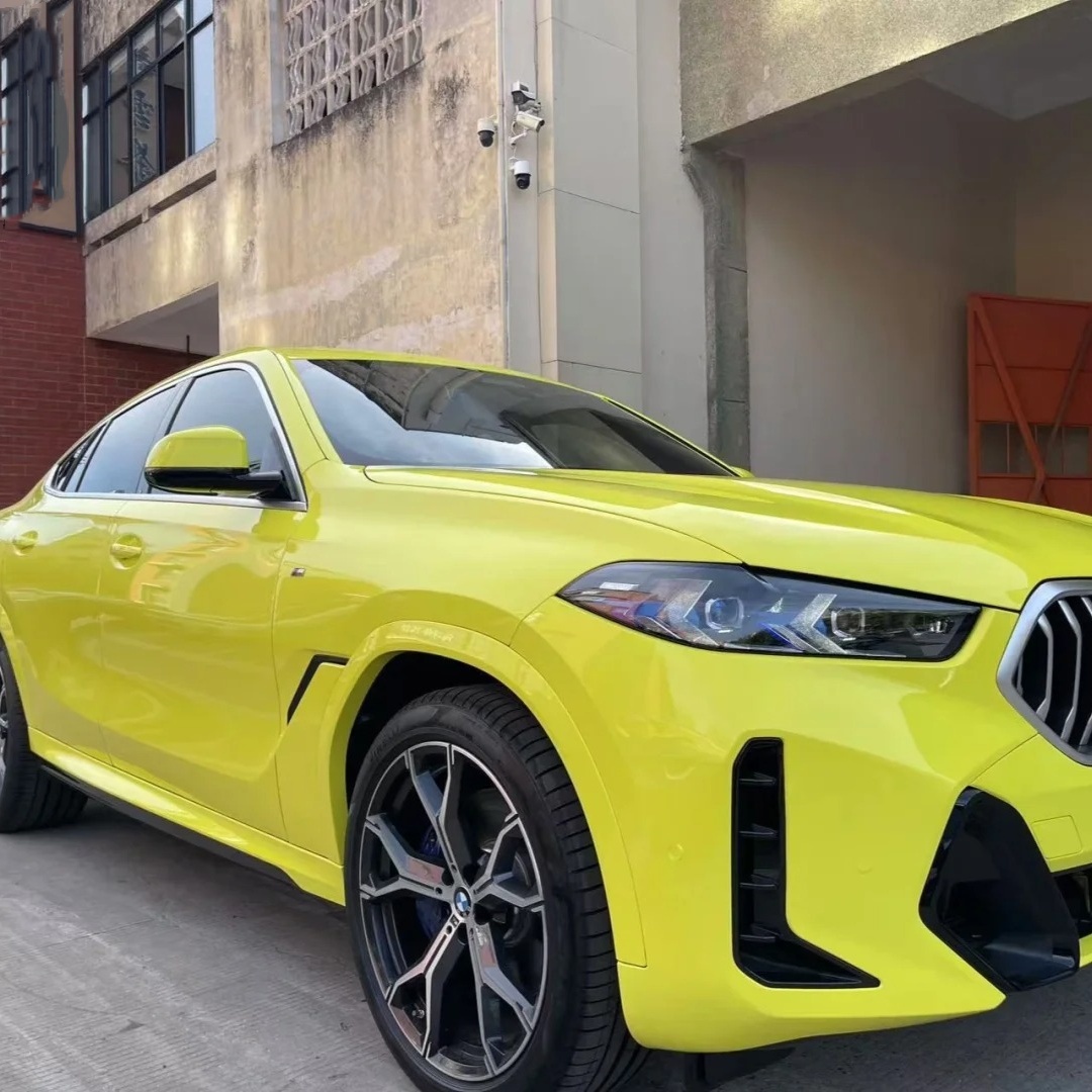 Gloss Crystal Lemon Yellow Car Vinyl Wrap review gerht 02