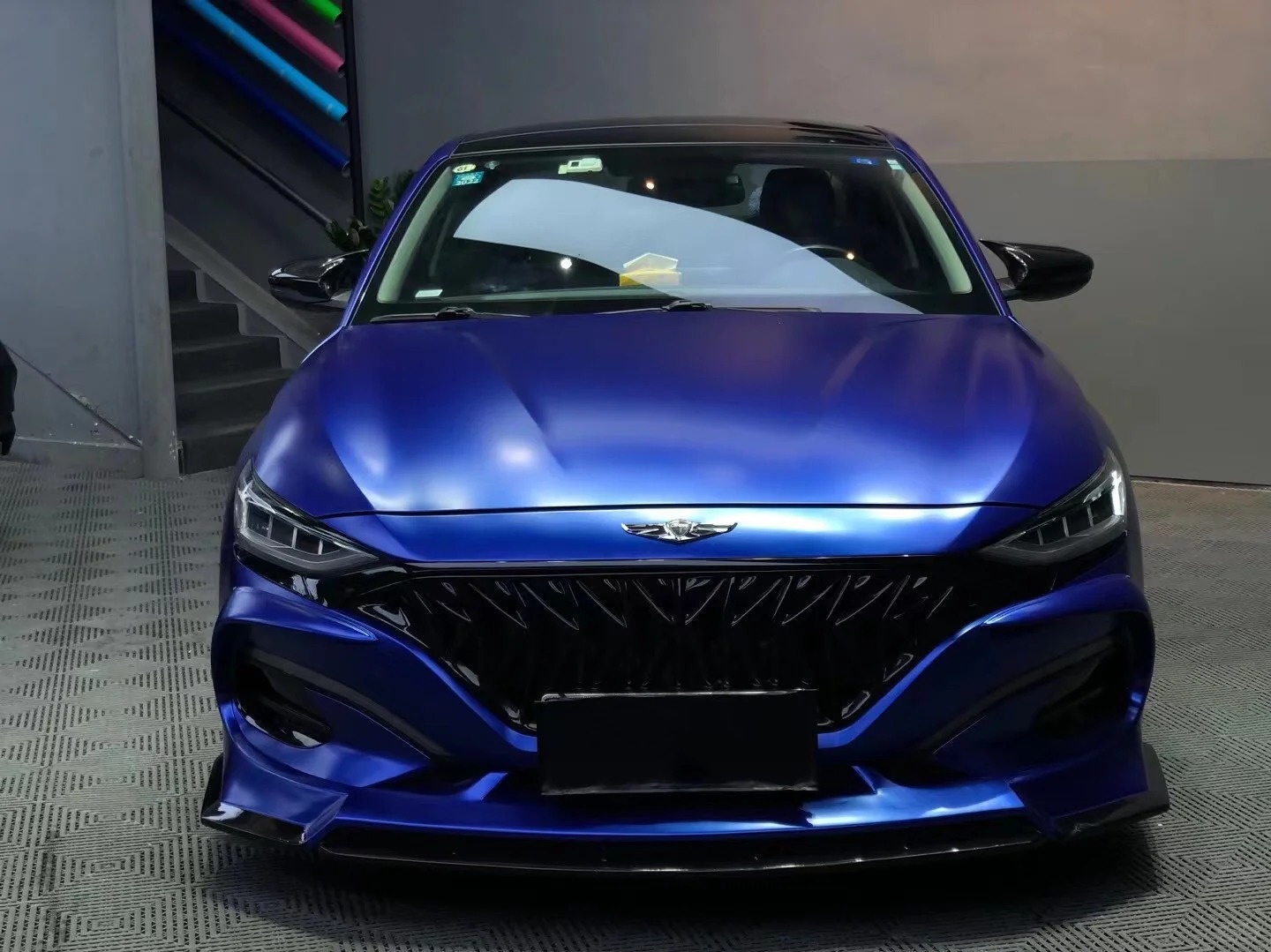 Matte Pure Metal Navy Blue Car Vinyl Wrap review fdseg 02